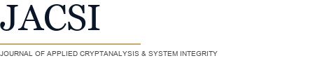 JACSI — Journal of Applied Cryptanalysis & System Integrity